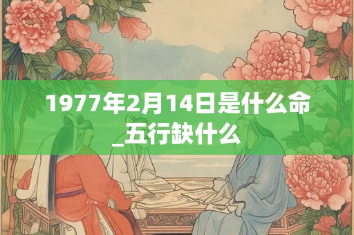 1977年2月14日是什么命_五行缺什么