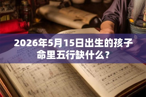 2026年5月15日出生的孩子命里五行缺什么？