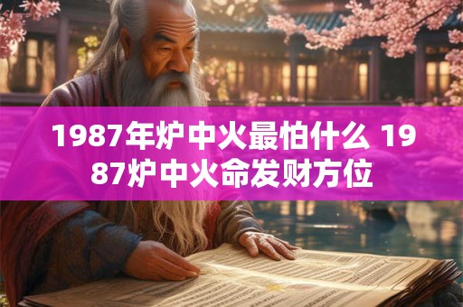 1987年炉中火最怕什么 1987炉中火命发财方位