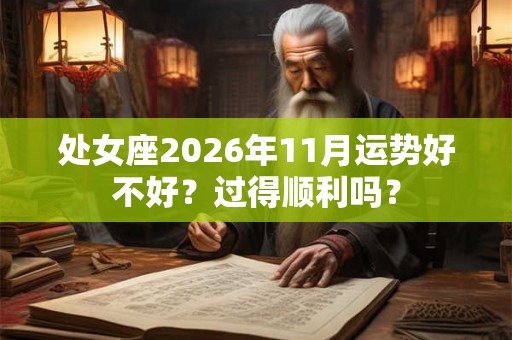 处女座2026年11月运势好不好？过得顺利吗？