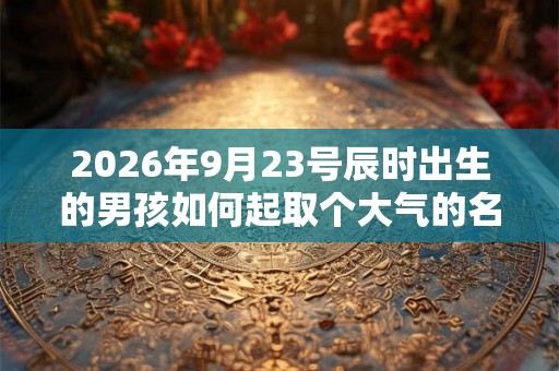 2026年9月23号辰时出生的男孩如何起取个大气的名字和五行属性