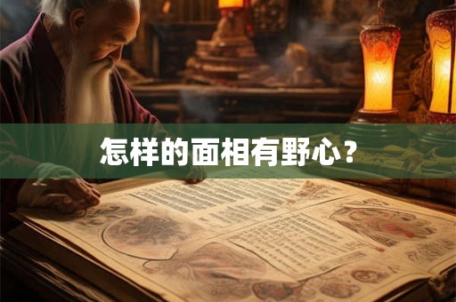 怎样的面相有野心？