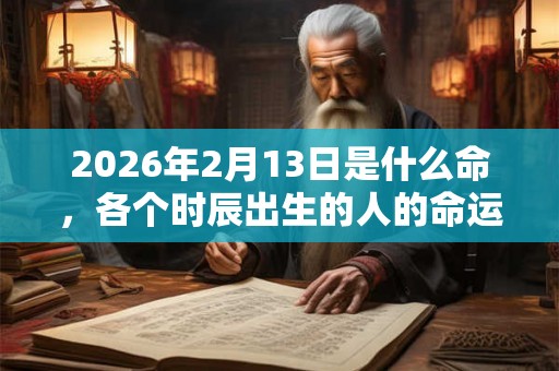 2026年2月13日是什么命，各个时辰出生的人的命运