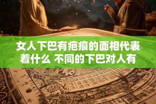 女人下巴有疤痕的面相代表着什么 不同的下巴对人有什么影响