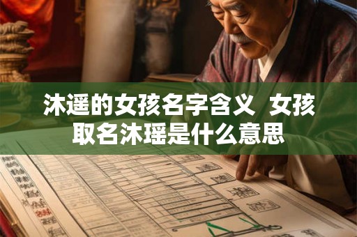 沐遥的女孩名字含义  女孩取名沐瑶是什么意思