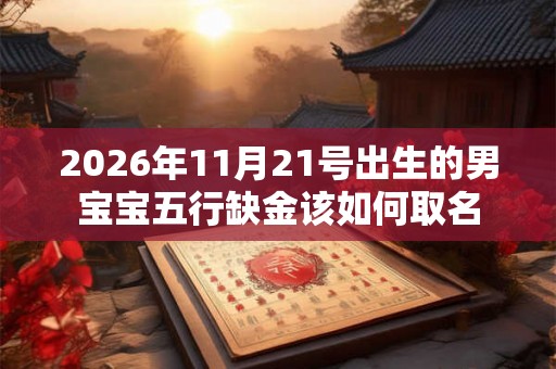 2026年11月21号出生的男宝宝五行缺金该如何取名