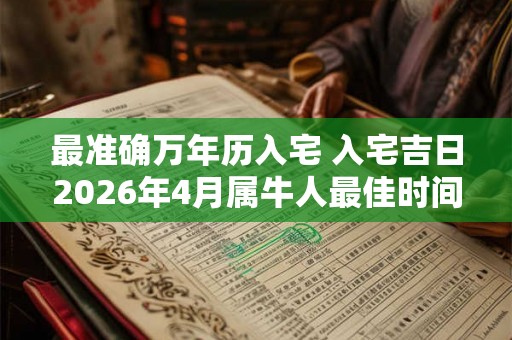 最准确万年历入宅 入宅吉日2026年4月属牛人最佳时间