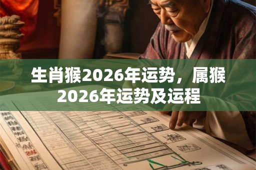 生肖猴2026年运势,属猴2026年运势及运程 生肖猴2026年运势,属猴2026年运势及运程