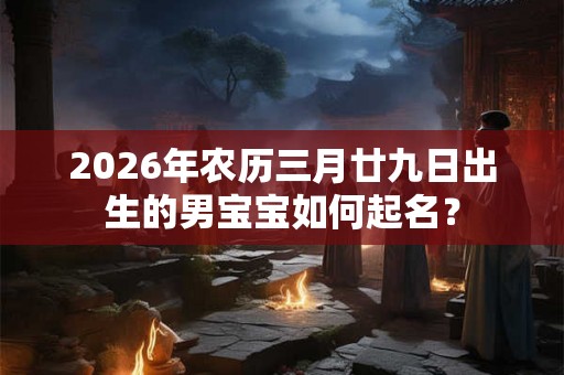 2026年农历三月廿九日出生的男宝宝如何起名？