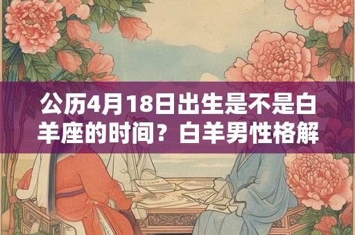 公历4月18日出生是不是白羊座的时间?白羊男性格解析 公历4月18日出生是不是白羊座的时间?白羊男性格解析