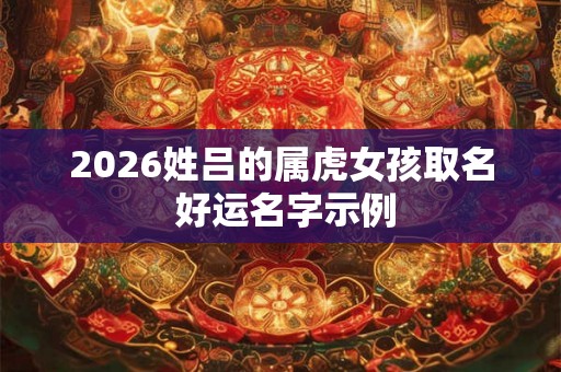 2026姓吕的属虎女孩取名 好运名字示例