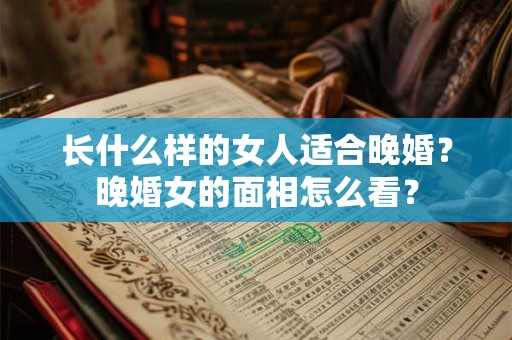 长什么样的女人适合晚婚？晚婚女的面相怎么看？