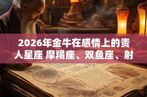 2026年金牛在感情上的贵人星座 摩羯座、双鱼座、射手座