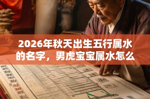 2026年秋天出生五行属水的名字，男虎宝宝属水怎么起名？