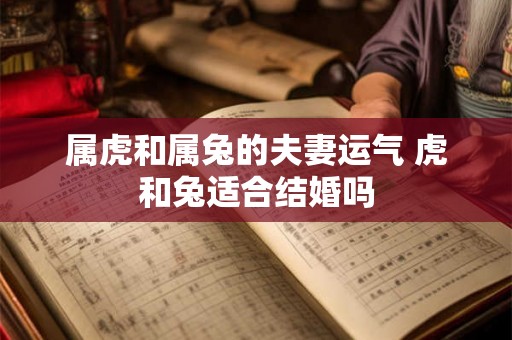 属虎和属兔的夫妻运气 虎和兔适合结婚吗