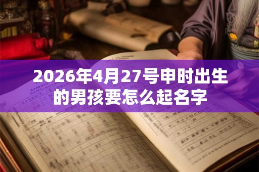 2026年4月27号申时出生的男孩要怎么起名字 2026年4月27号申时出生的男孩要怎么起名字