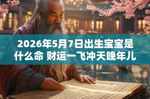 2026年5月7日出生宝宝是什么命 财运一飞冲天晚年儿女孝顺