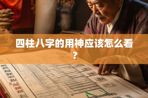 四柱八字的用神应该怎么看？