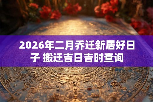 2026年二月乔迁新居好日子 搬迁吉日吉时查询