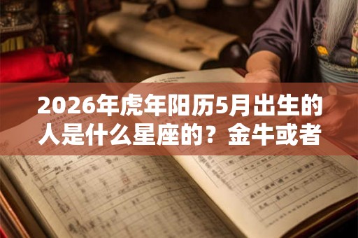 2026年虎年阳历5月出生的人是什么星座的？金牛或者双子