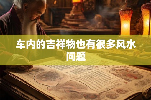 车内的吉祥物也有很多风水问题