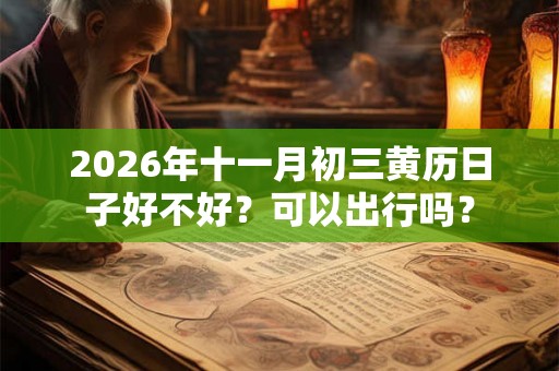 2026年十一月初三黄历日子好不好？可以出行吗？