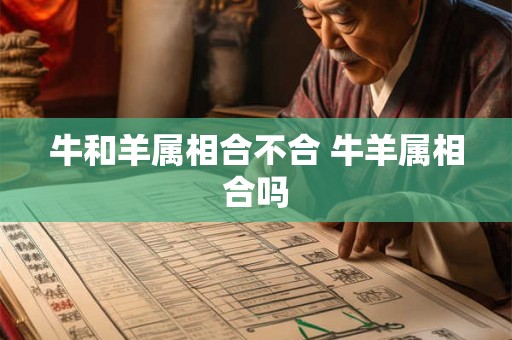 牛和羊属相合不合 牛羊属相合吗 牛和羊属相合不合 牛羊属相合吗