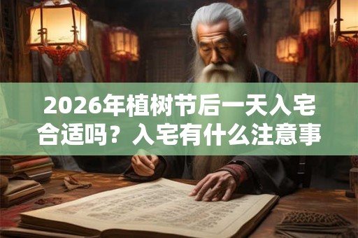 2026年植树节后一天入宅合适吗？入宅有什么注意事项？