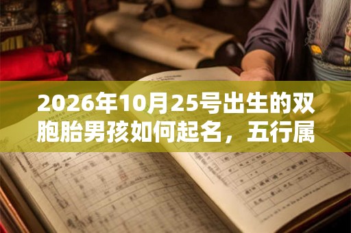 2026年10月25号出生的双胞胎男孩如何起名,五行属什么 2026年10月25号出生的双胞胎男孩如何起名,五行属什么