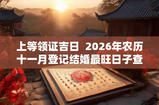 上等领证吉日  2026年农历十一月登记结婚最旺日子查询