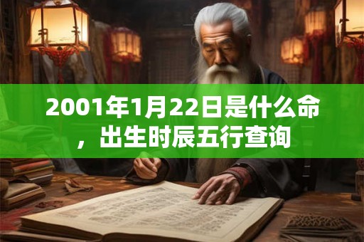 2001年1月22日是什么命，出生时辰五行查询