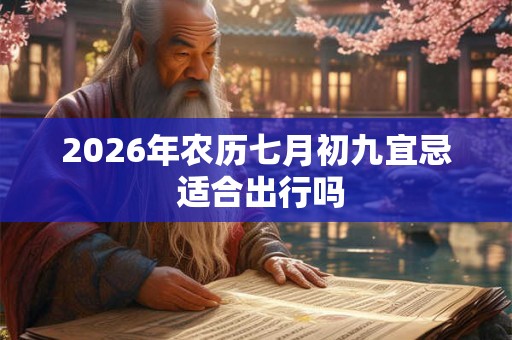 2026年农历七月初九宜忌 适合出行吗 2026年农历七月初九宜忌 适合出行吗
