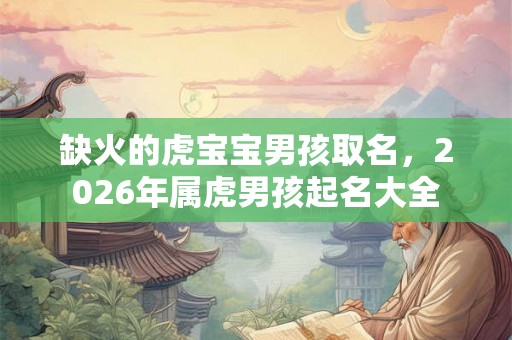 缺火的虎宝宝男孩取名，2026年属虎男孩起名大全