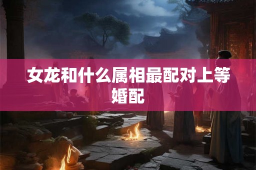 女龙和什么属相最配对上等婚配