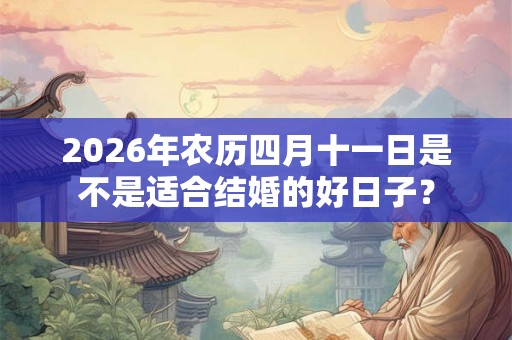 2026年农历四月十一日是不是适合结婚的好日子？