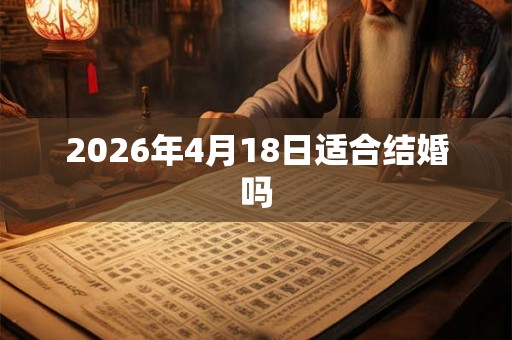 2026年4月18日适合结婚吗 2026年4月18日适合结婚吗