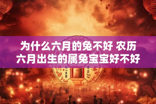 为什么六月的兔不好 农历六月出生的属兔宝宝好不好