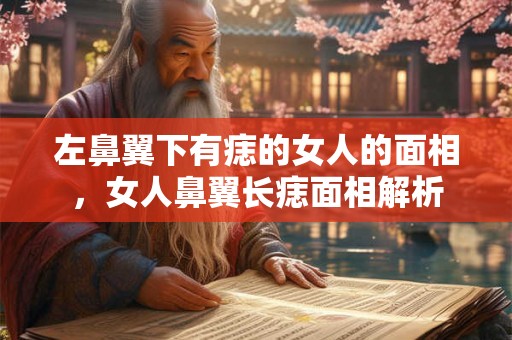 左鼻翼下有痣的女人的面相,女人鼻翼长痣面相解析 左鼻翼下有痣的女人的面相,女人鼻翼长痣面相解析