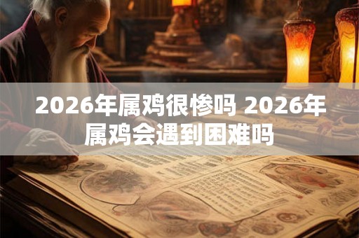 2026年属鸡很惨吗 2026年属鸡会遇到困难吗