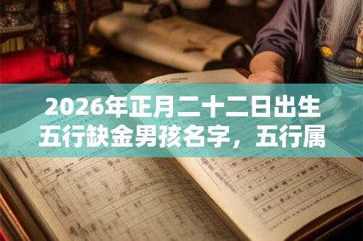 2026年正月二十二日出生五行缺金男孩名字，五行属金名字推荐