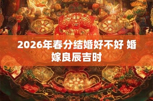 2026年春分结婚好不好 婚嫁良辰吉时