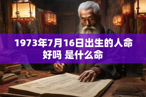 1973年7月16日出生的人命好吗 是什么命