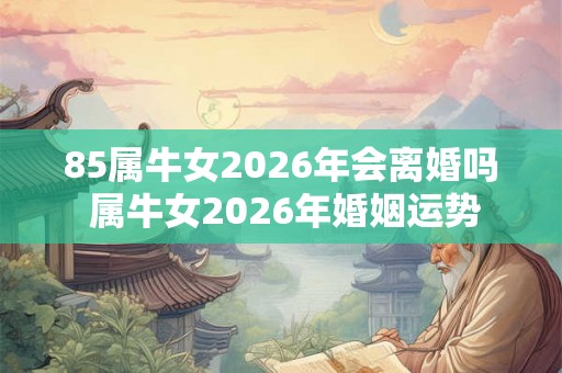85属牛女2026年会离婚吗 属牛女2026年婚姻运势