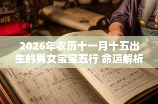 2026年农历十一月十五出生的男女宝宝五行 命运解析八字起名