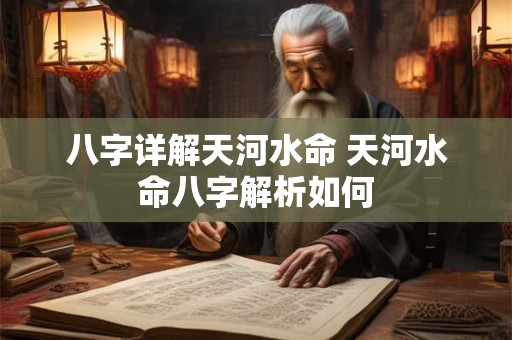 八字详解天河水命 天河水命八字解析如何 八字详解天河水命 天河水命八字解析如何