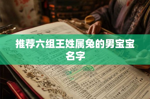 推荐六组王姓属兔的男宝宝名字