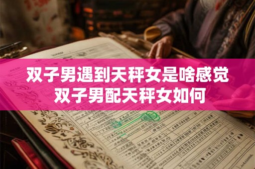 双子男遇到天秤女是啥感觉 双子男配天秤女如何