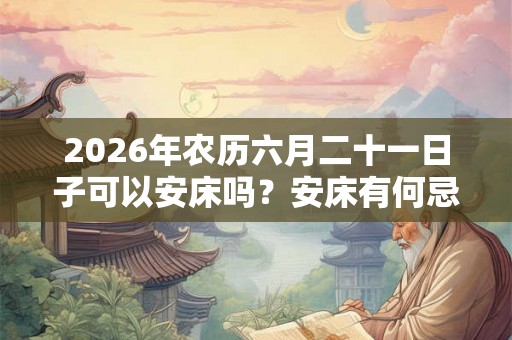 2026年农历六月二十一日子可以安床吗？安床有何忌讳？
