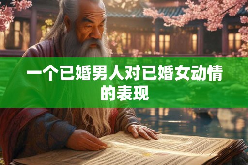 一个已婚男人对已婚女动情的表现