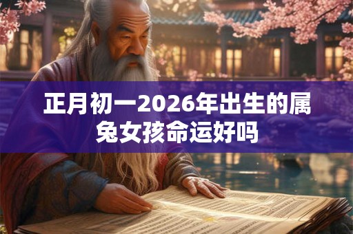 正月初一2026年出生的属兔女孩命运好吗